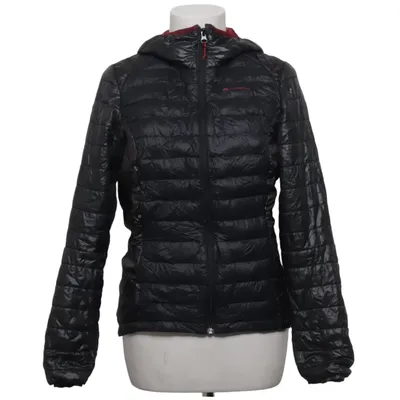 Dunjakke (Grå, Rød) fra Decathlon Dun, Fjer, Polyamid, Polyester