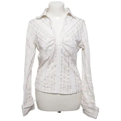 Shirt (White, Beige) from Kombiworld Cotton, Elastane, Polyamide