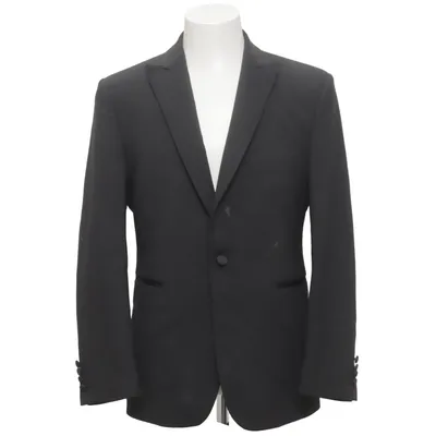 Blazer (Black) from Royal Black Elastane, Polyester, Wool