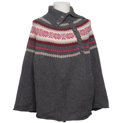 Poncho (Grå, Flerfärgad) från L.O.G.G by H&M Angora, Ull