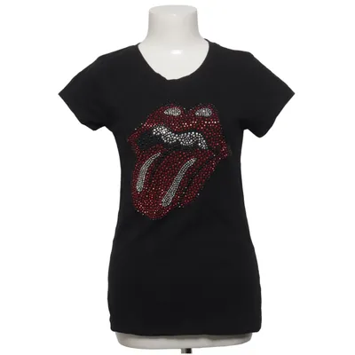 T-shirt (Schwarz) von The Rolling Stones Recycelte Baumwolle, Recyceltes Polyester