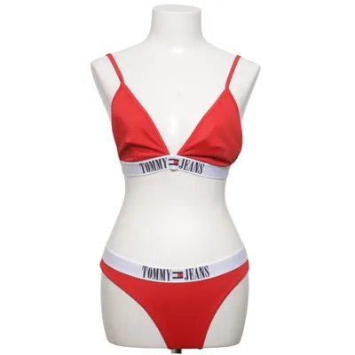 Bikini (Rød, Hvid) fra Tommy Hilfiger Jeans Elastan, Polyester
