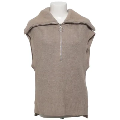 Pull sans manches (Beige) de Second Female Acrylique, Laine de mouton
