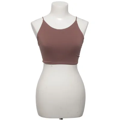 Halterneck top (Brun) fra Madekind Elastan, Økologisk bomuld