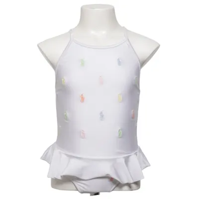 Badeanzug (Weiß, Mehrfarbig) von Polo Ralph Lauren Elasthan, Nylon