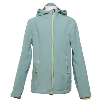Softshell jacket (Blauw, Geel) van Trollkids Elastaan, Polyester