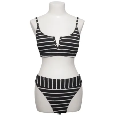 Bikini (Svart, Vit) från Cupshe Elastan, Polyester