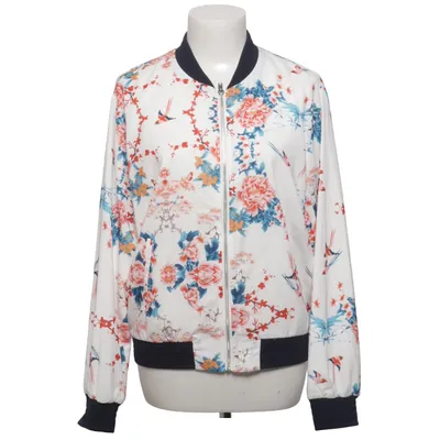 Bomberjacka (Vit, Flerfärgad) från Geena Polyester