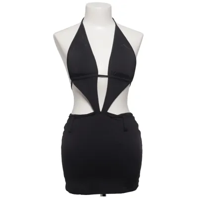 Halterneck-kjole (Sort) fra Fashion Nova Elastan, Polyamid