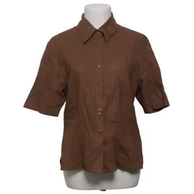 Korte mouwen shirt (Bruin) van Wico Linnen, Viscose
