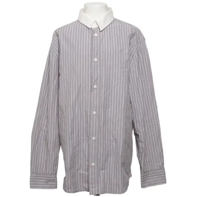 Shirt (Gray, White) from H&M Cotton