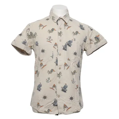 Chemise à manches courtes (Beige, Multicolore) de Jack & Jones Vintage Coton