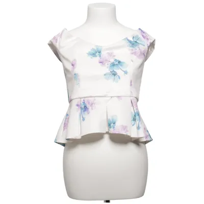 Top péplum (Blanc, Bleu, Violet) de Valleygirl Polyester