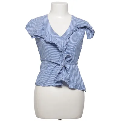 Peplum top (Blauw, Wit) van Vadim