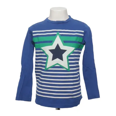 T-shirt à manches longues (Bleu, Blanc, Vert, Multicolore) de Mini Boden Coton