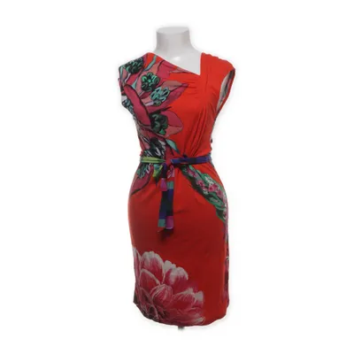 Robe (Rouge, Multicolore) de Desigual Élasthane, Viscose