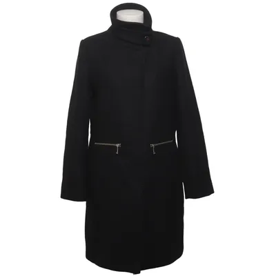 Coat (Black) from Mango Basics Polyamide, Polyester, Viscose, Wool