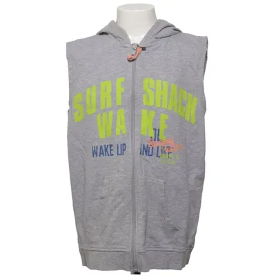 Short sleeve hoodie (Gray, Multicolored) from Youngstyle Cotton, Viscose