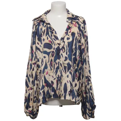 Bluse (Blau, Weiß, Pink) von JS Millenium Seide, Viskose