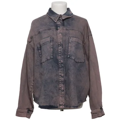 Jeansjacke (Blau, Braun) von Magasin Du Nord Elasthan, Bio-Baumwolle