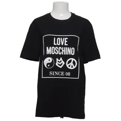 T-shirt (Black) from Love Moschino Cotton, Elastane