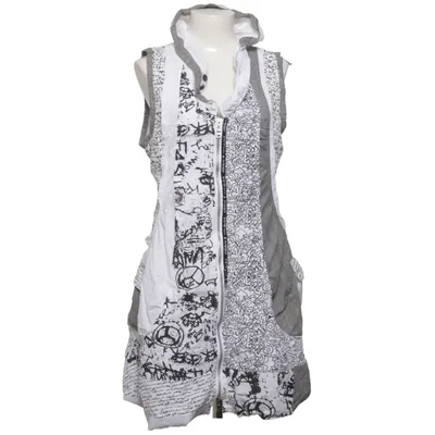 Kleid (Schwarz, Weiß, Grau) von Sha & Sha Baumwolle, Polyester