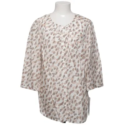 Blouse (Blanc, Beige, Marron) de Peter Hahn Coton, Soie