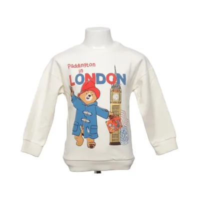 Collegetröja (Vit, Flerfärgad) från Paddington Bomull