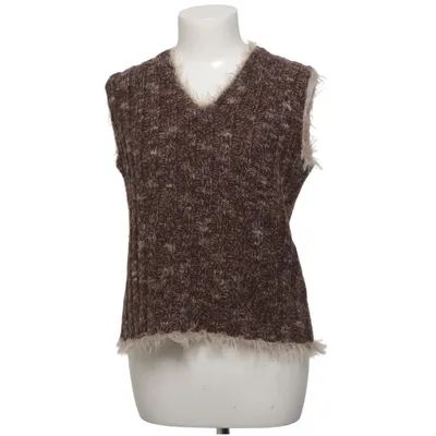 Pull sans manches (Marron, Beige) de Bellissima Acrylique, Nylon, Laine