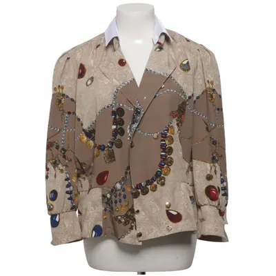 Blouse (Beige, Multicolored) from Hardob Polyester