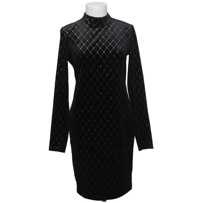 Dress (Black, Silver) from Bubbleroom Elastane, Polyamide, Polyester