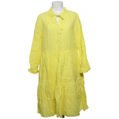 Klänning (Gul) från 0039 Italy Bomull, Linne
