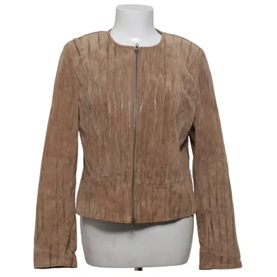 Leather jacket (Beige) from Jofama