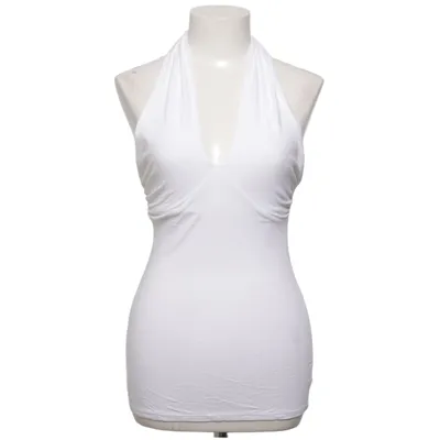Halter neck top (White) from Moda International Cotton, Elastane, Modal