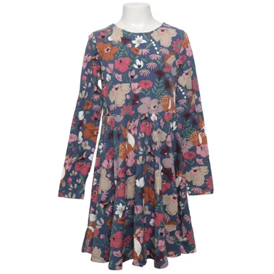 Dress (Blue, Multicolored) from Polarn O. Pyret Elastane, Organic cotton