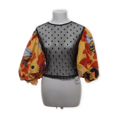 Topp (Svart, Gul, Orange, Blå) från Shein Polyester