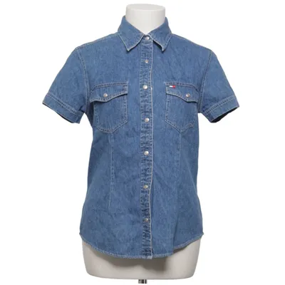 Chemise à manches courtes (Bleu) de Tommy Hilfiger Coton