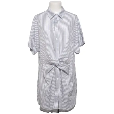 Blousejurk (Blauw, Wit) Elastaan, Polyester