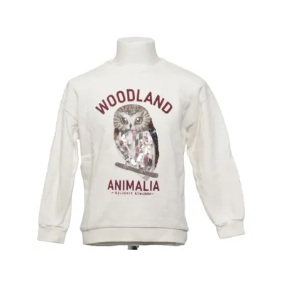 Sweatshirt (Wit, Meerkleurig) van Kelzuki x H&M Katoen, Polyester