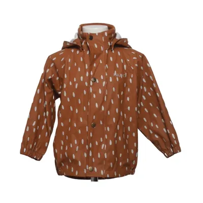 Rain jacket (Brown, White) from Kuling Polyester, Polyurethane