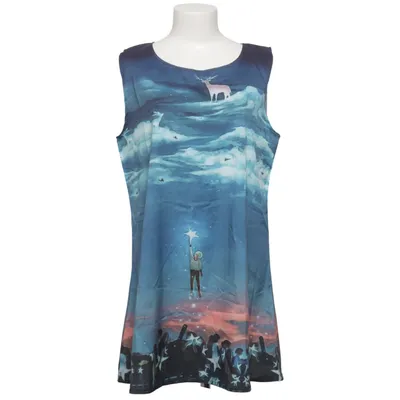 Kleid (Blau, Mehrfarbig)