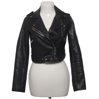 Bikerjakke (Sort) fra Pull & Bear Polyurethan