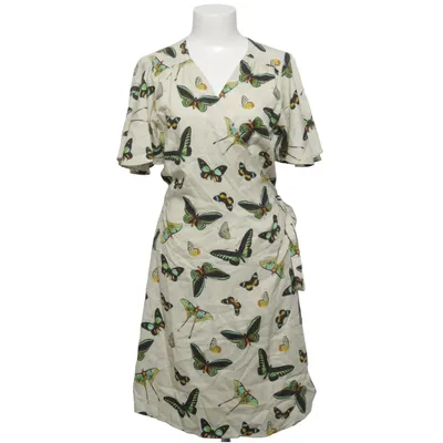 Robe portefeuille (Beige, Multicolore) de Dedicated Coton, Lyocell