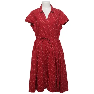 Wrap dress (Red, White) from Casual by Ellos Cotton