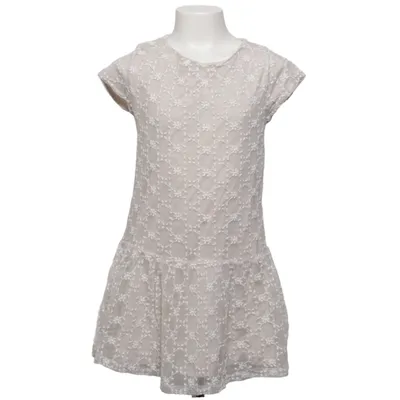 Dress (Beige, White) from Zara Girls Soft Collection