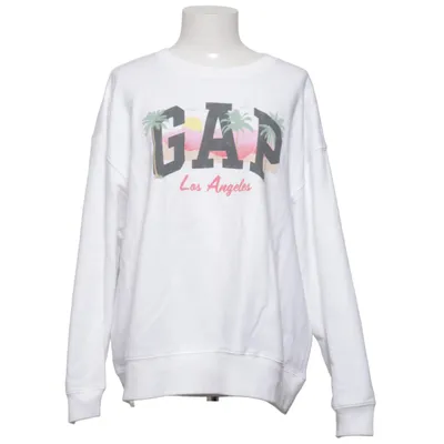 Collegetröja (Vit, Flerfärgad) från Gap Bomull, Polyester