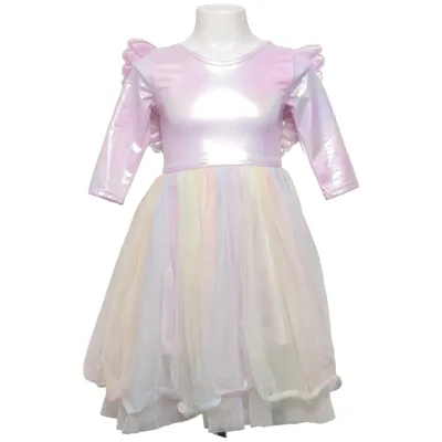 Kjole (Pink, Flerfarvet) fra Great Pretenders Elastan, Polyester