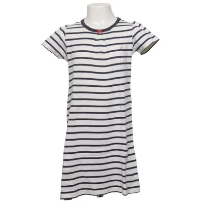 Dress (White, Blue) from Petit Bateau Cotton