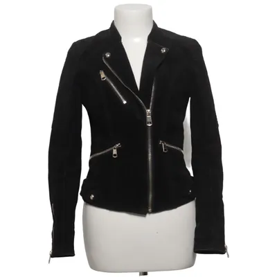Biker jacket (Rookie) from Jofama Rookie by Kristine Ullebø Elastane, Leather, Polyester, Silk