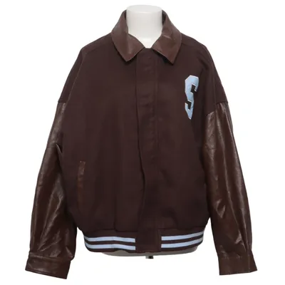Varsity-jack (Bruin, Blauw) van Boohoo Polyester, Polyurethaan